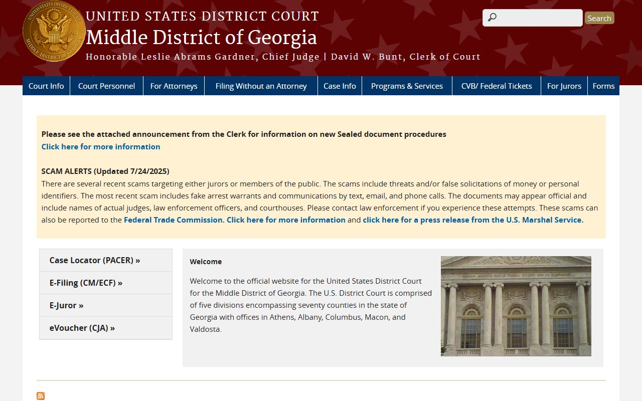 Bacon County arrest records Georgia federal court charge context