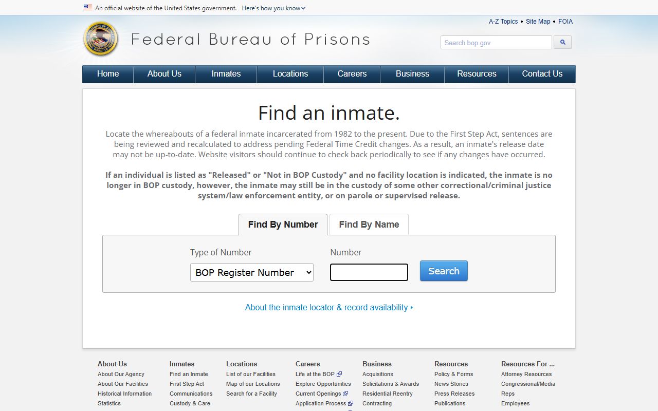 Bacon County arrest records federal custody locator