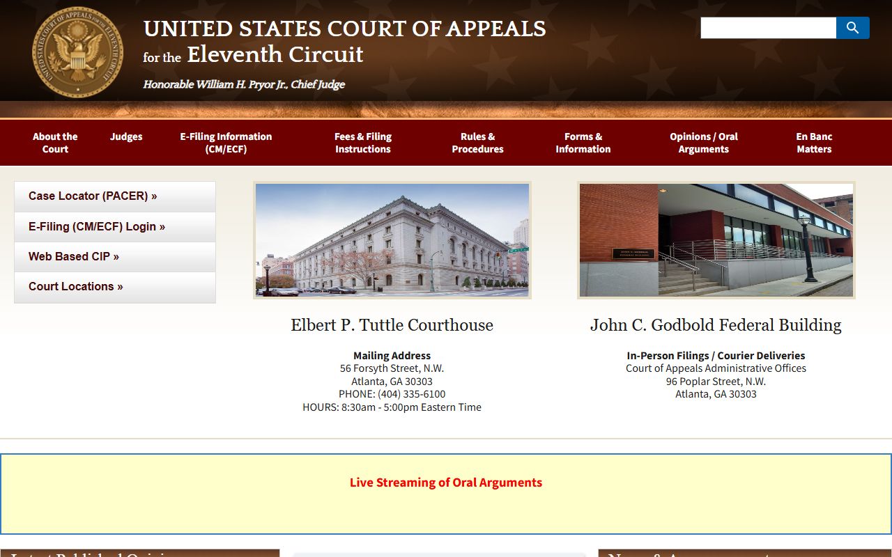 Bacon County Superior Court records and Eleventh Circuit appeal records
